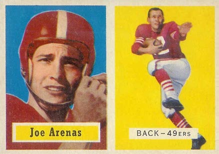 1957 Topps Joe Arenas #66 Football Card