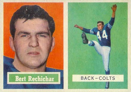 1957 Topps Bert Rechichar #41 Football Card