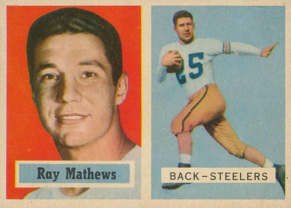 1957 Topps Ray Mathews #63 Football Card