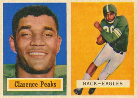 1957 Topps Clarence Peaks #37 Football Card