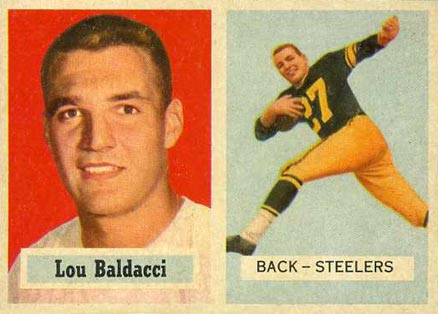 1957 Topps Lou Baldacci #4 Football Card