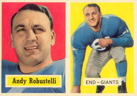 1957 Topps Andy Robustelli #71 Football Card