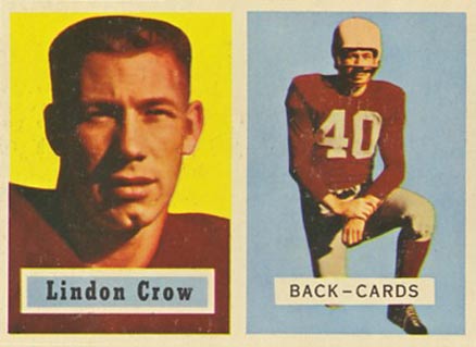 1957 Topps Lindon Crow #91 Football Card
