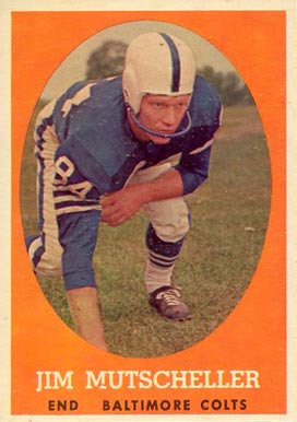 1958 Topps Jim Mutscheller #14 Football Card