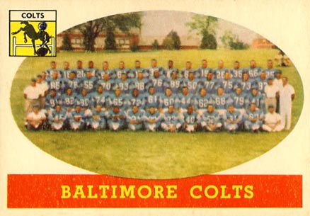 1958 Topps Baltimore Colts #110 Football Card
