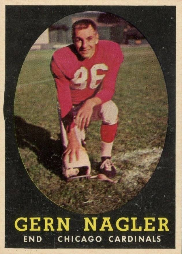 1958 Topps Gern Nagler #60 Football Card