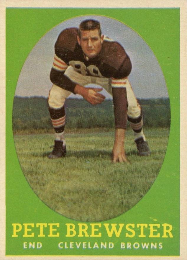 1958 Topps Pete Brewster #11 Football Card