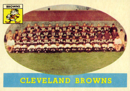 1958 Topps Cleveland Browns #9 Football Card