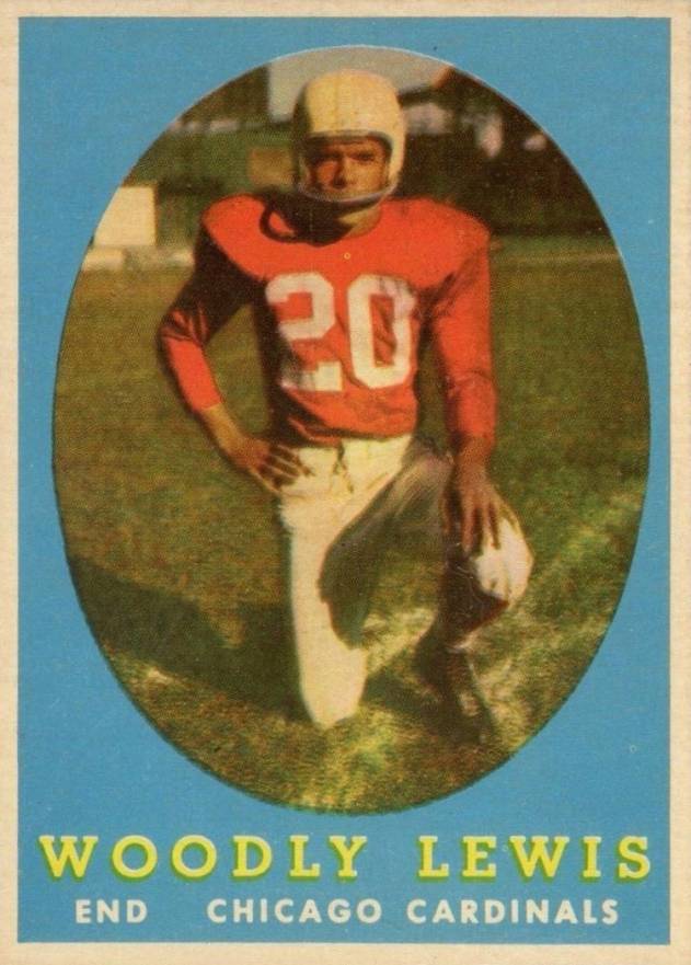 1958 Topps Woodly Lewis #82 Football Card