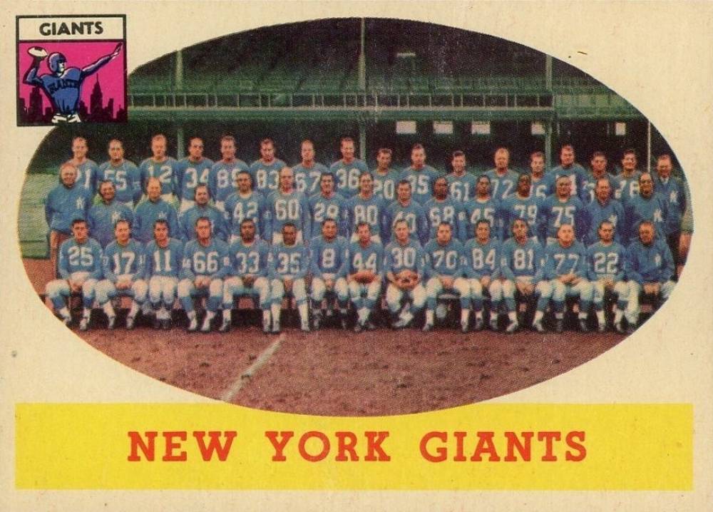 1958 Topps New York Giants #61 Football Card