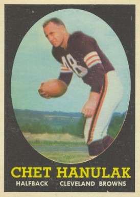 1958 Topps Chet Hanulak #45 Football Card