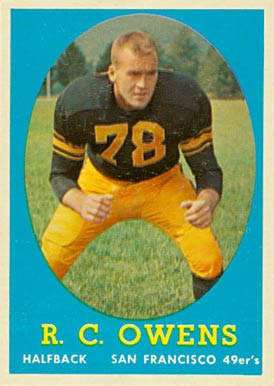 1958 Topps R.C. Owens #64 Football Card