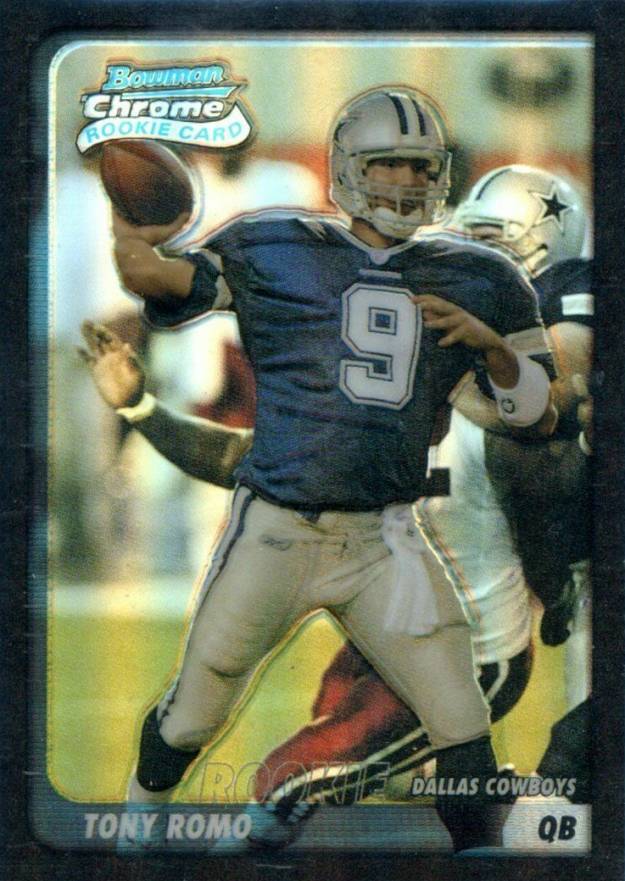 2003 sp game used edition #180 TONY ROMO cowboys rookie BGS 9.5 9.5 9 9.5 10 Graded Card