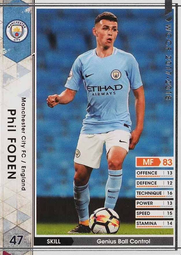 2017 Panini WCCF Promos Phil Foden #EXTRA Soccer Card