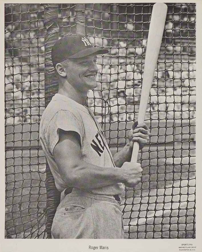 1960 Sports Pix Premiums Roger Maris # Baseball Card