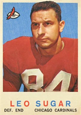 1959 Topps Leo Sugar #154 Football Card