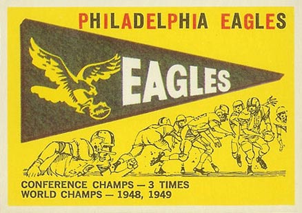 1959 Topps Philadelphia Eagles Pennant #83 Football Card