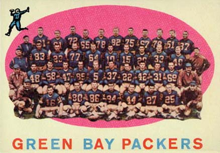 1959 Topps Green Bay Packers Team #46 Football Card