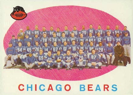 1959 Topps Chicago Bears Team #104 Football Card