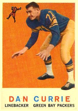 1959 Topps Dan Currie #162 Football Card