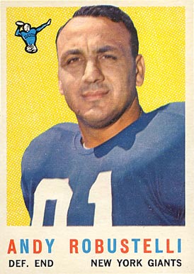 1959 Topps Andy Robustelli #147 Football Card