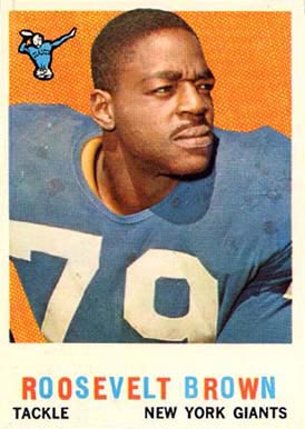 1959 Topps Roosevelt Brown #114 Football Card