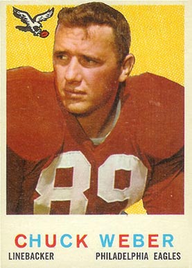 1959 Topps Chuck Weber #94 Football Card