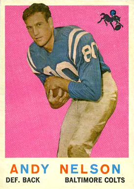 1959 Topps Andy Nelson #62 Football Card
