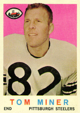 1959 Topps Tom Miner #52 Football Card