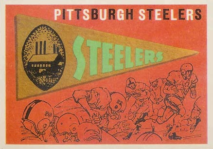 1959 Topps Pittsburgh Steelers Pennant #9 Football Card