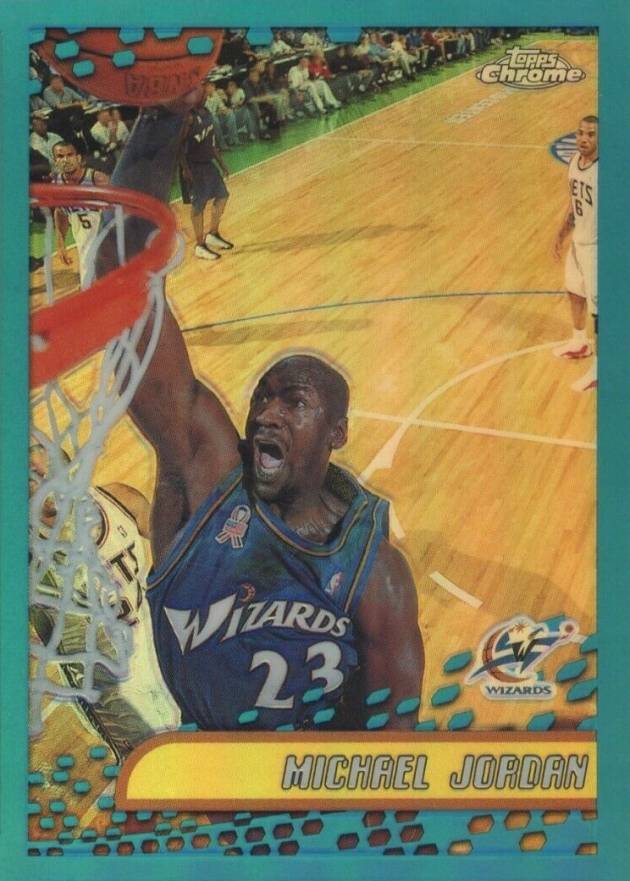 2001 Topps Chrome Michael Jordan #95 Basketball Card