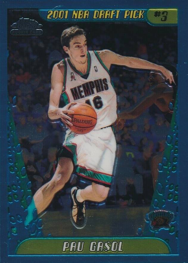 2001 Topps Chrome Pau Gasol #131 Basketball Card