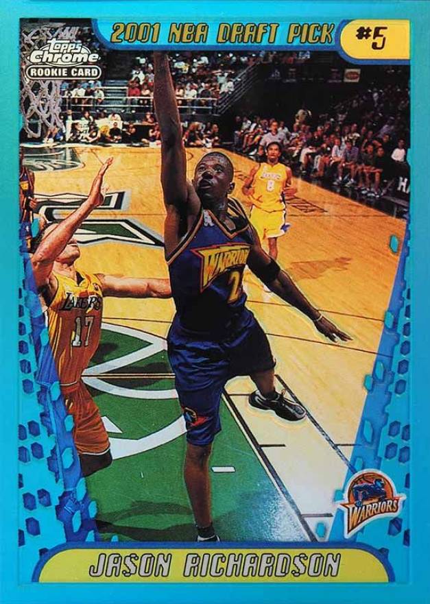 2001 Topps Chrome Jason Richardson #133 Basketball Card