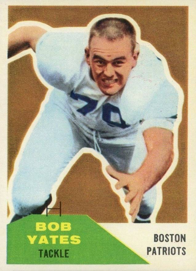 1960 Fleer Bob Yates #36 Football Card