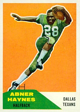 1960 Fleer Abner Haynes #73 Football Card