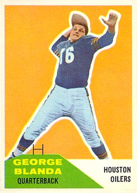 1960 Fleer George Blanda #58 Football Card
