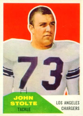 1960 Fleer John Stolte #14 Football Card