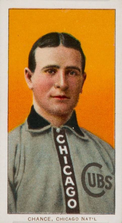 1909 White Borders Piedmont Factory 42 Chance, Chicago Nat'L #79 Baseball Card