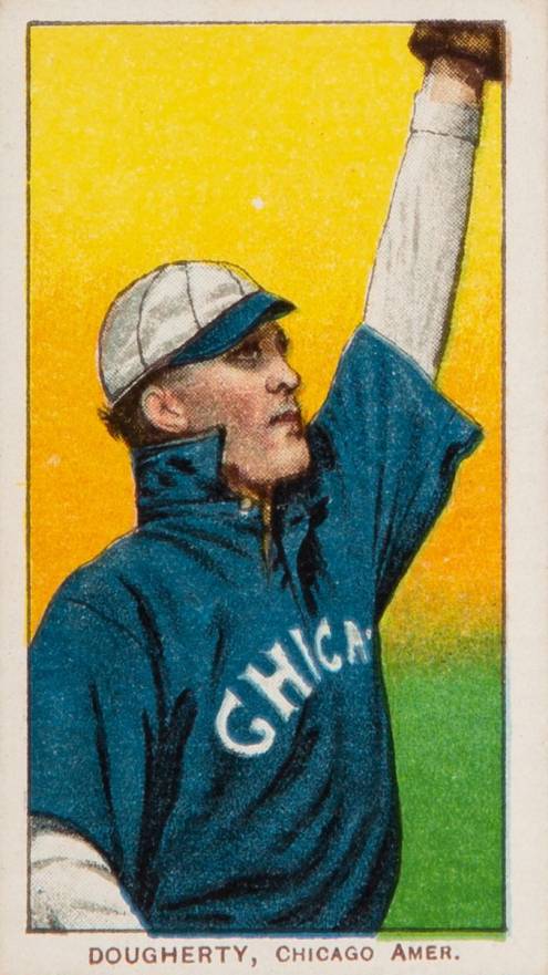 1909 White Borders Piedmont Factory 42 Dougherty, Chicago Amer. #142 Baseball Card