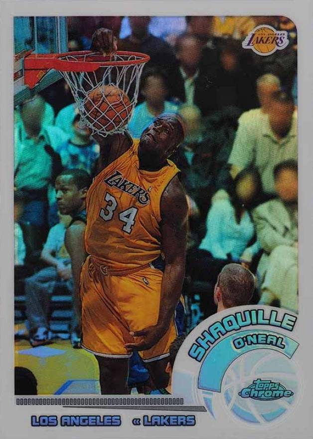 2002 Topps Chrome Shaquille O'Neal #1 Basketball Card