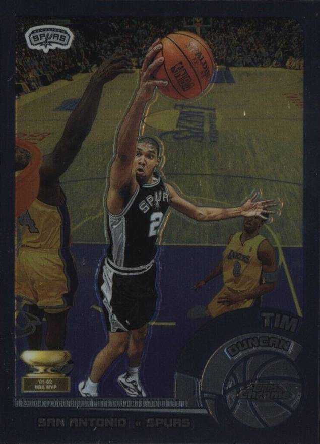 2002 Topps Chrome Tim Duncan #78 Basketball Card