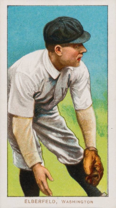 1909 White Borders Piedmont Factory 42 Elberfeld, Washington #162 Baseball Card