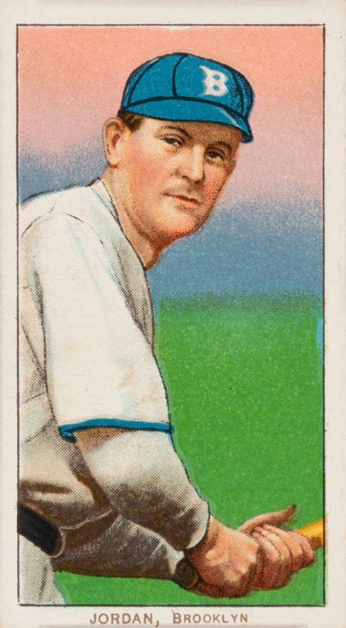 1909 White Borders Piedmont Factory 42 Jordan, Brooklyn #242 Baseball Card