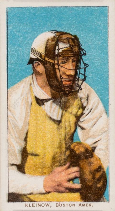 1909 White Borders Piedmont Factory 42 Kleinow, Boston Amer. #255 Baseball Card