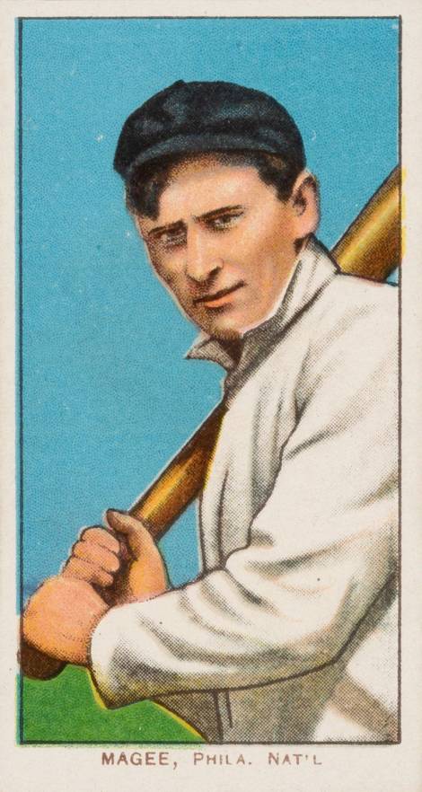 1909 White Borders Piedmont Factory 42 Magee, Phil. Nat'L #297 Baseball Card