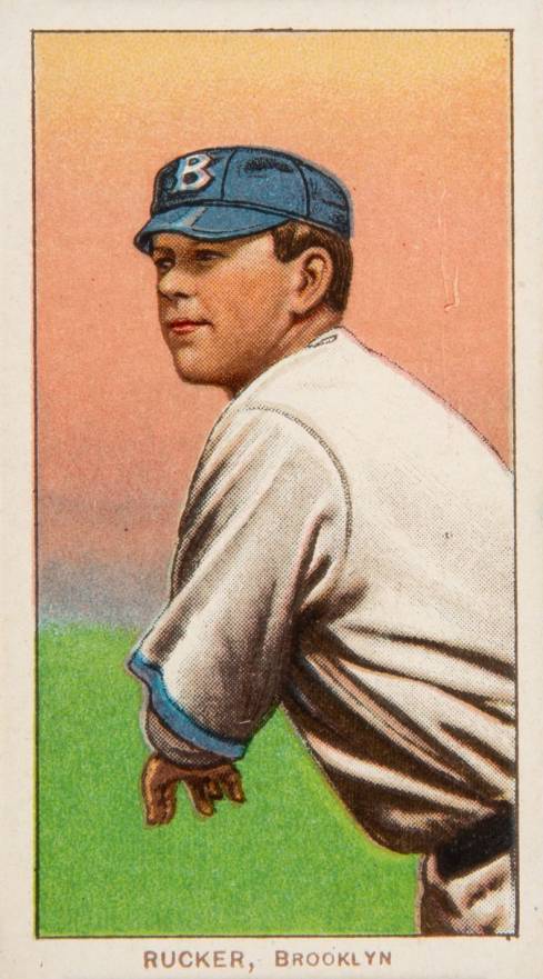 1909 White Borders Piedmont Factory 42 Rucker, Brooklyn #417 Baseball Card