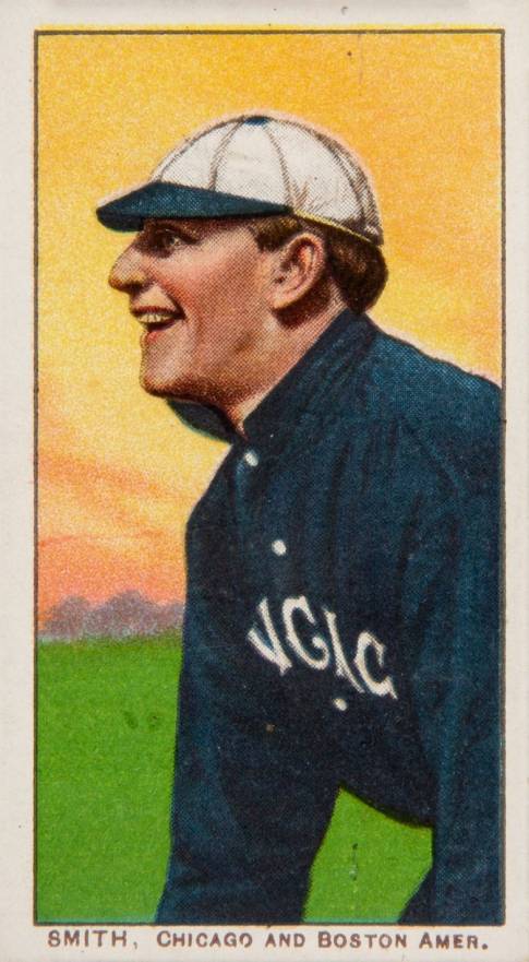 1909 White Borders Piedmont Factory 42 Smith, Chicago and Boston Amer. #449 Baseball Card