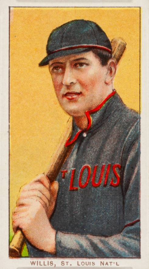 1909 White Borders Piedmont Factory 42 Willis, St. Louis Nat'L #515 Baseball Card