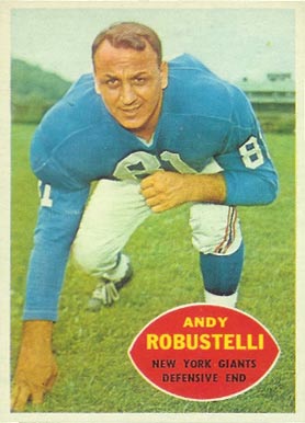 1960 Topps Andy Robustelli #81 Football Card