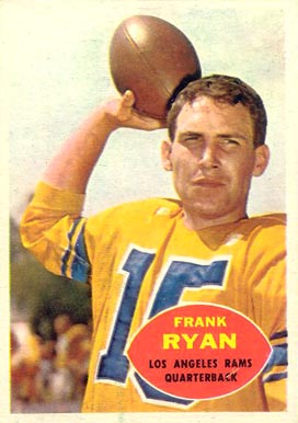 1960 Topps Frank Ryan #62 Football Card